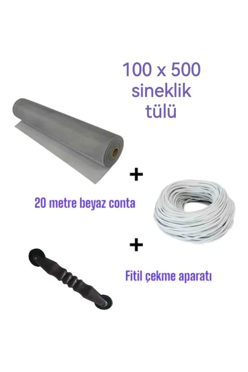 Netpen Fiberclass 100X500 Tül (Sıkıştırma Aparatı) ve 20 m Beyaz Fitili