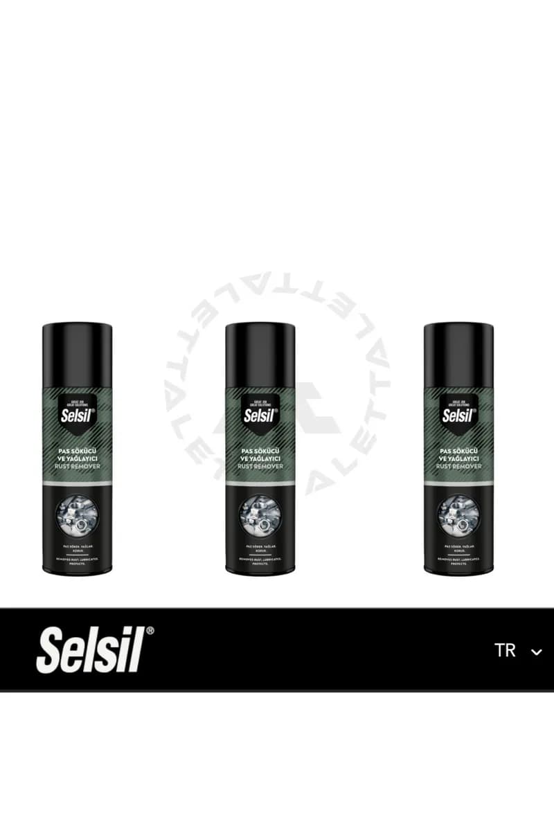 Selsil 3 Adet Pas Sökücü ve Yağlayıcı Sprey 400 ml