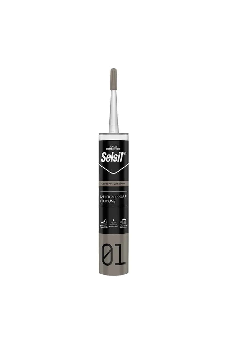 Selsil Genel Amaçlı Silikon Siyah 280 g