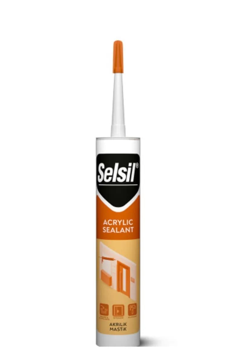 Selsil Kahverengi Silikonize Mastik 500 g