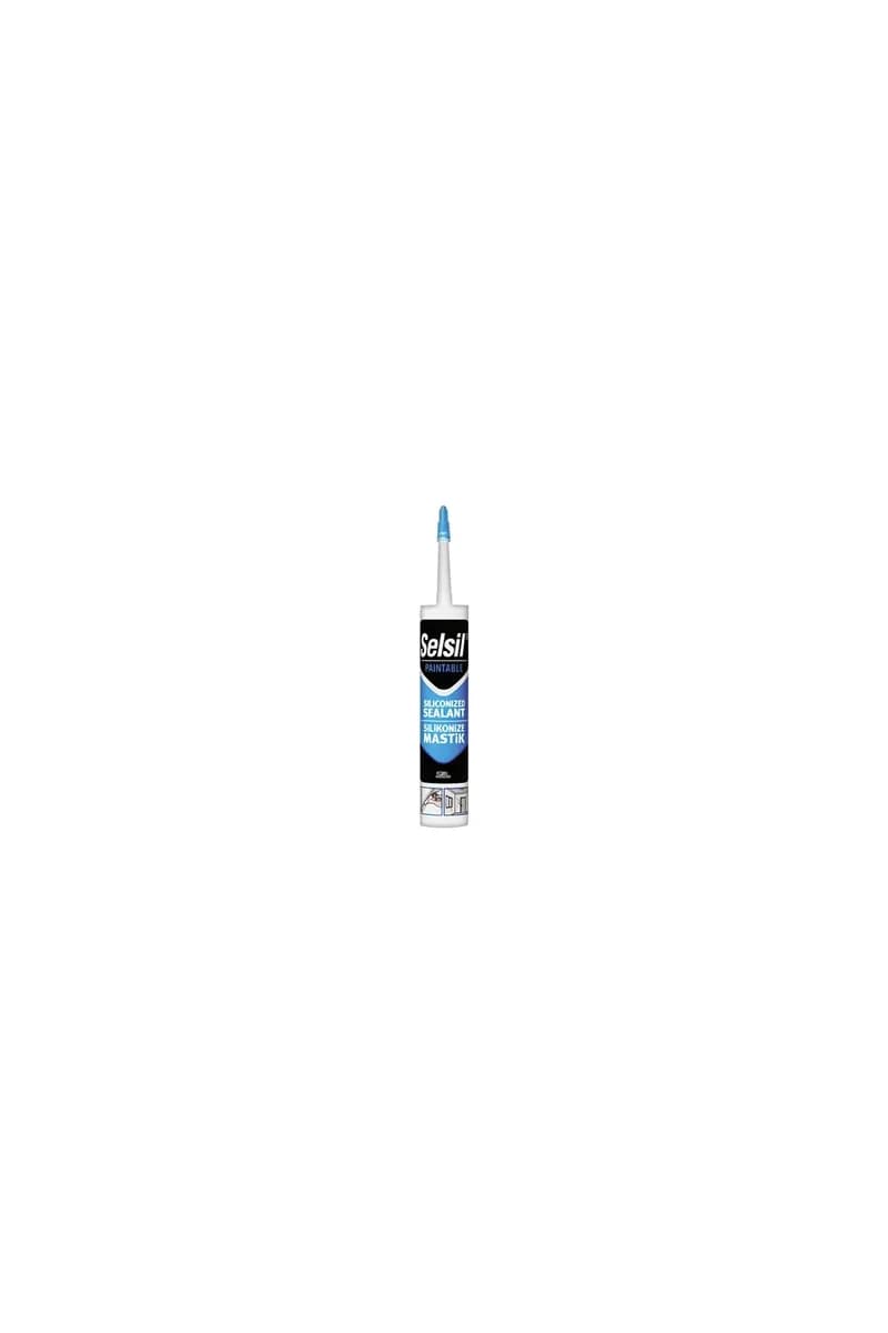 Selsil Silikonize Mastik Beyaz 500 g (2 Adet)