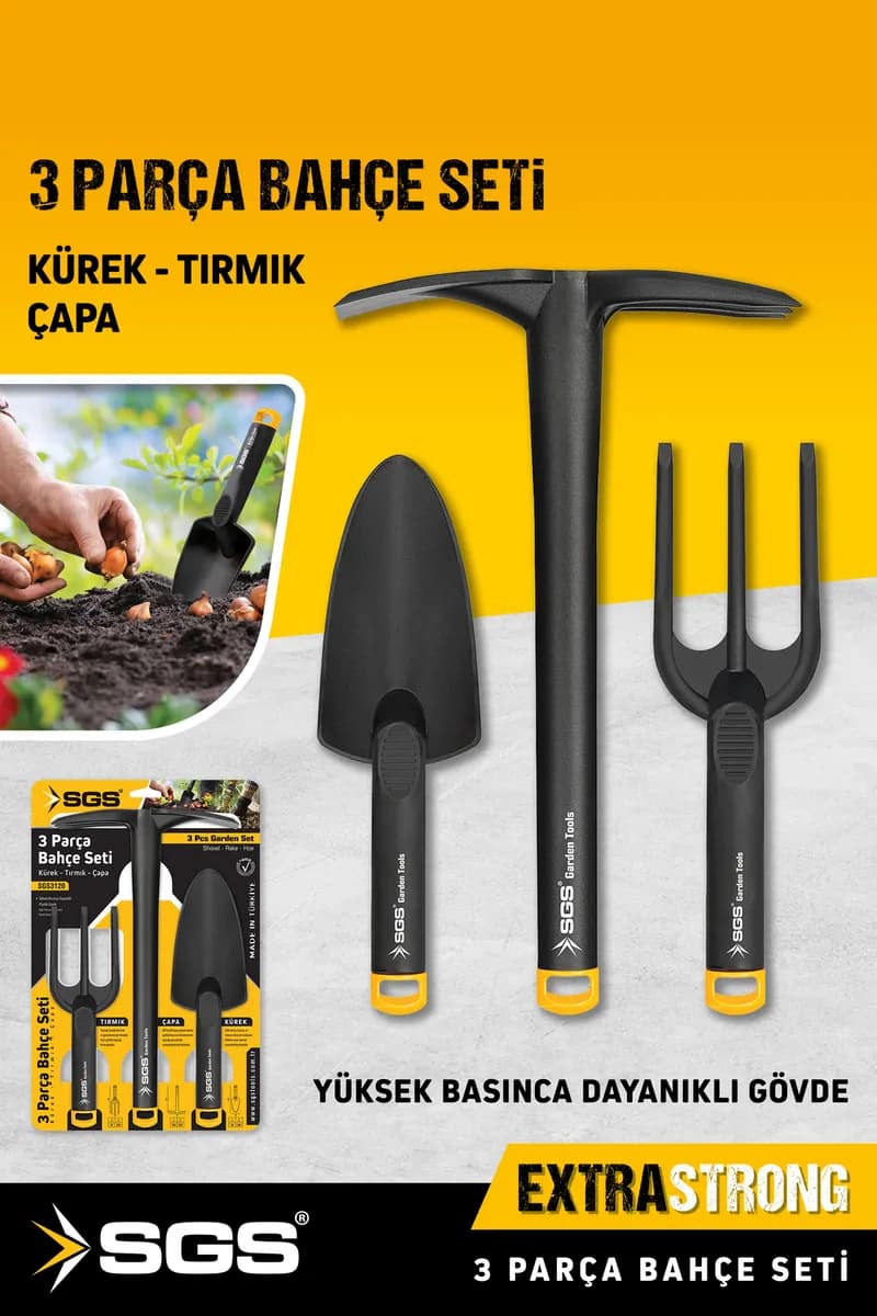 SGS Bahçe Seti 3 Parça (Plastik)