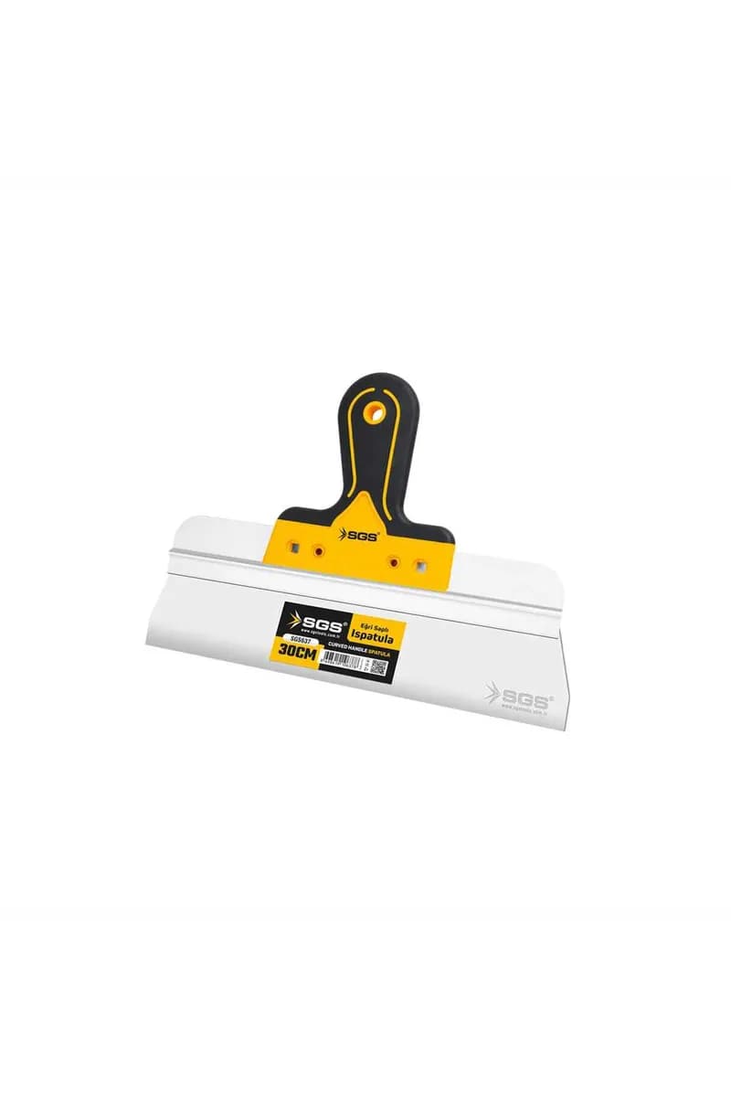 SGS Eğri Saplı Spatula 30 cm (Paslanmaz Çelik)